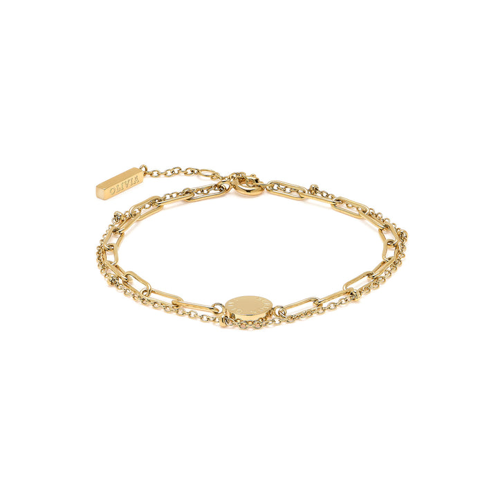 Olivia Burton Classic Illusion Gold Stacking Bracelet