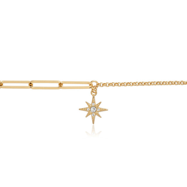 Olivia Burton Gold Celestial North Star Mismatch Bracelet