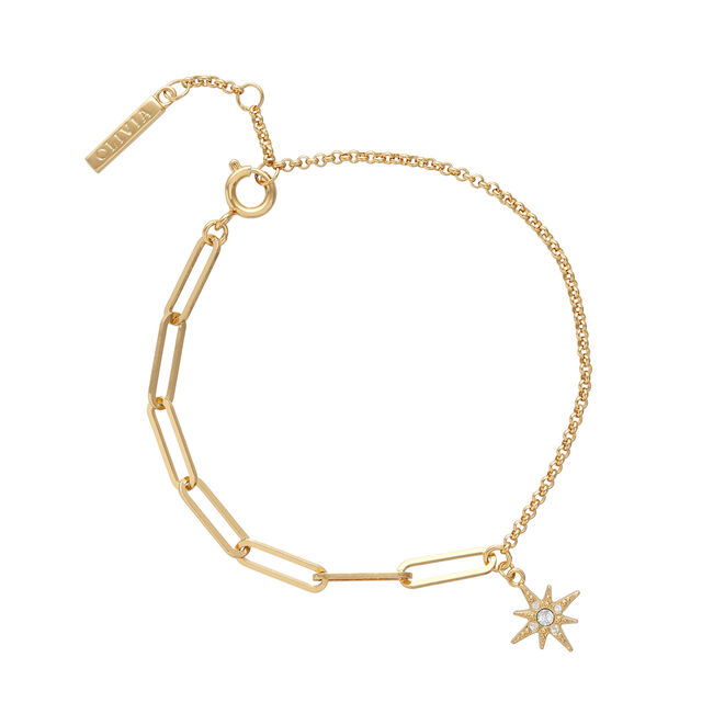 Olivia Burton Gold Celestial North Star Mismatch Bracelet