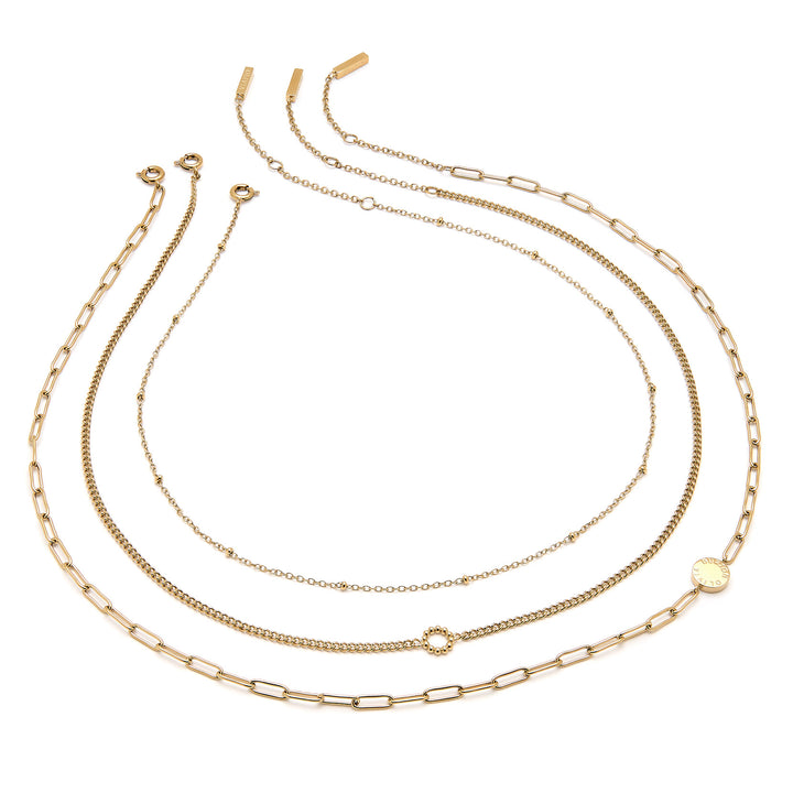 Olivia Burton Gold Classic Illusion Stacking Necklace Set