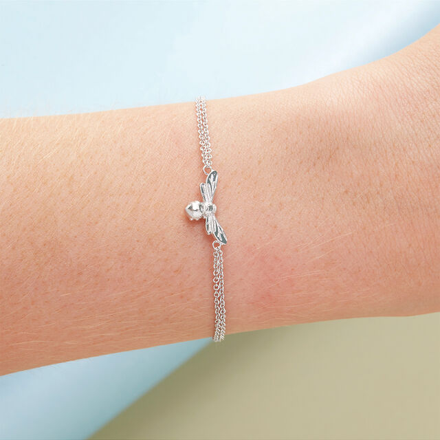 Olivia Burton Silver Lucky Bee Bracelet