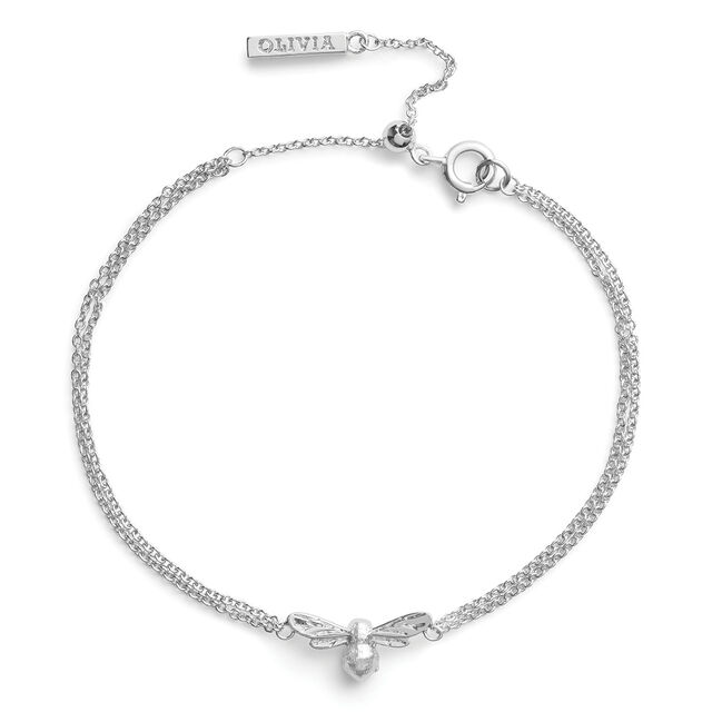 Olivia Burton Silver Lucky Bee Bracelet