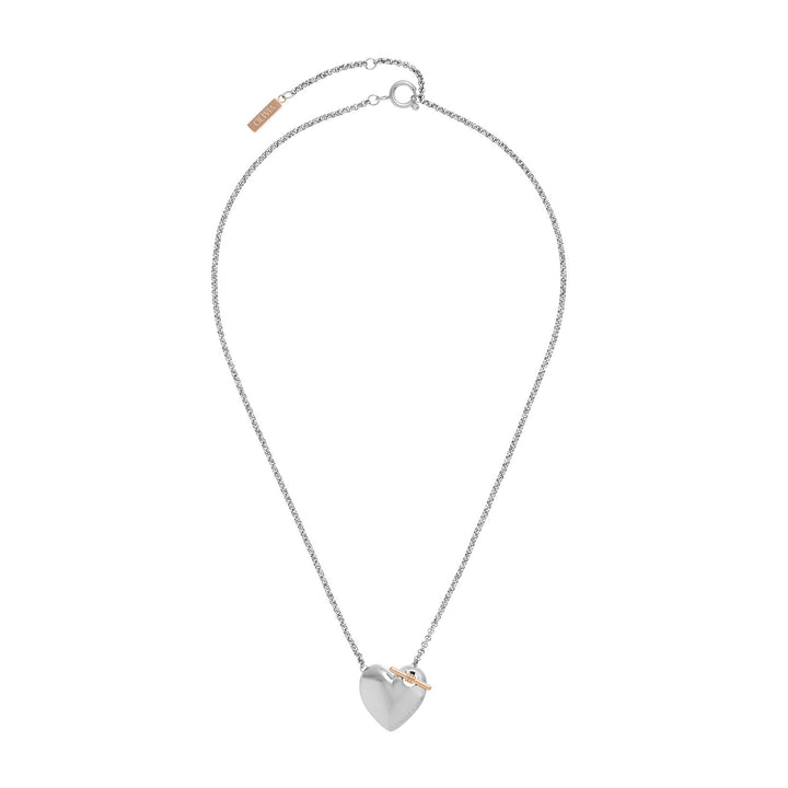 Olivia Burton Silver Classic Knot Heart Necklace