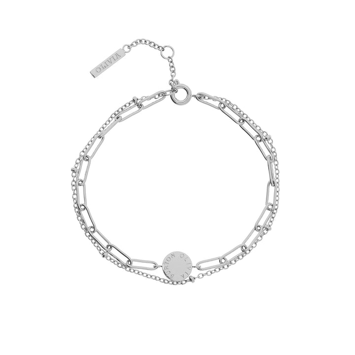 Olivia Burton Silver Classic Illusion Stacking Bracelet