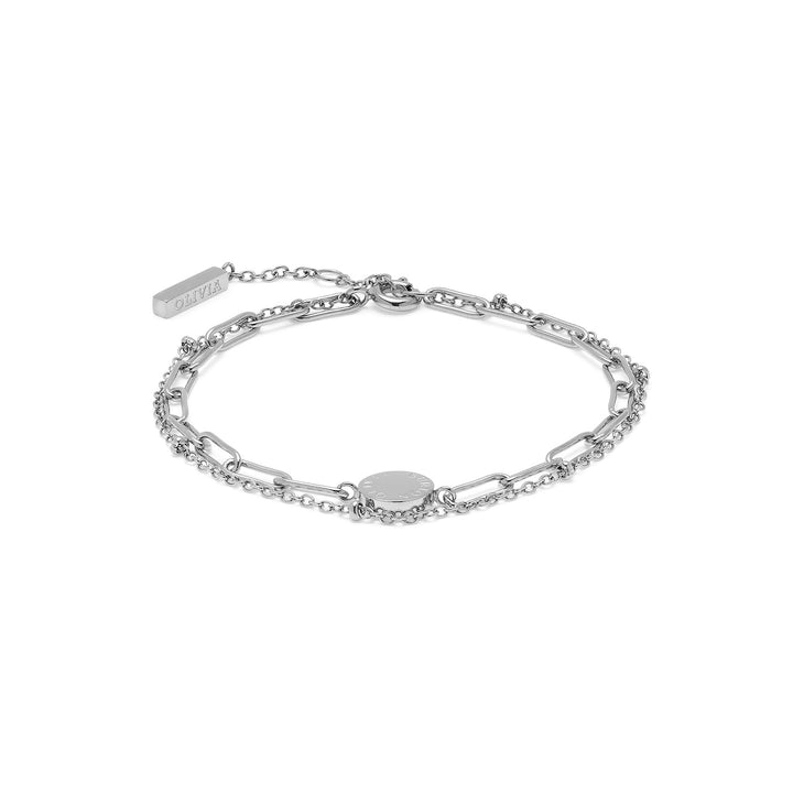 Olivia Burton Silver Classic Illusion Stacking Bracelet