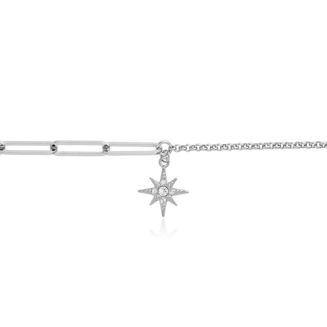 Olivia Burton Silver Celestial North Star Mismatch Bracelet