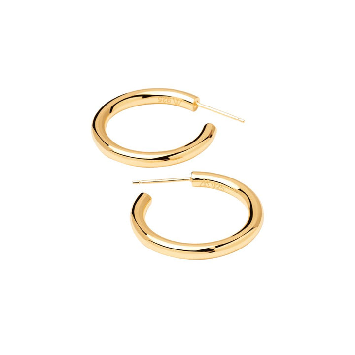 PDPAOLA Gold Ar Supreme Cloud U Earrings