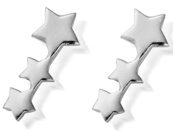Chlobo Silver Shooting Star Earrings