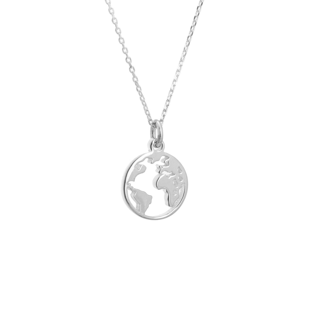 Ol&Co Sterling Silver World Necklace