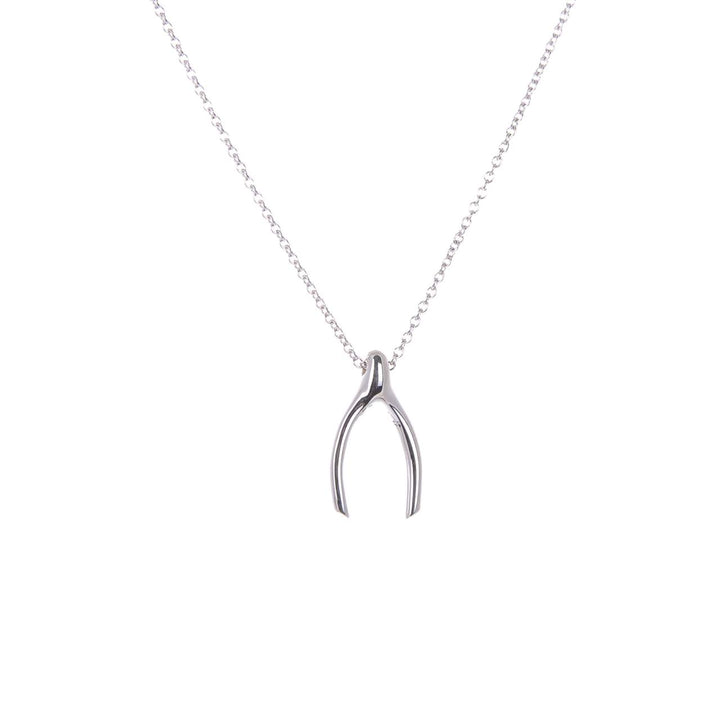 Ol&Co Sterling Silver Wishbone Necklace