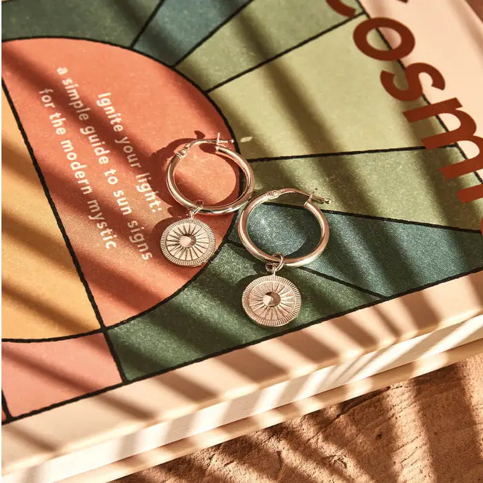 ChloBo Silver Sun Catcher Hoops