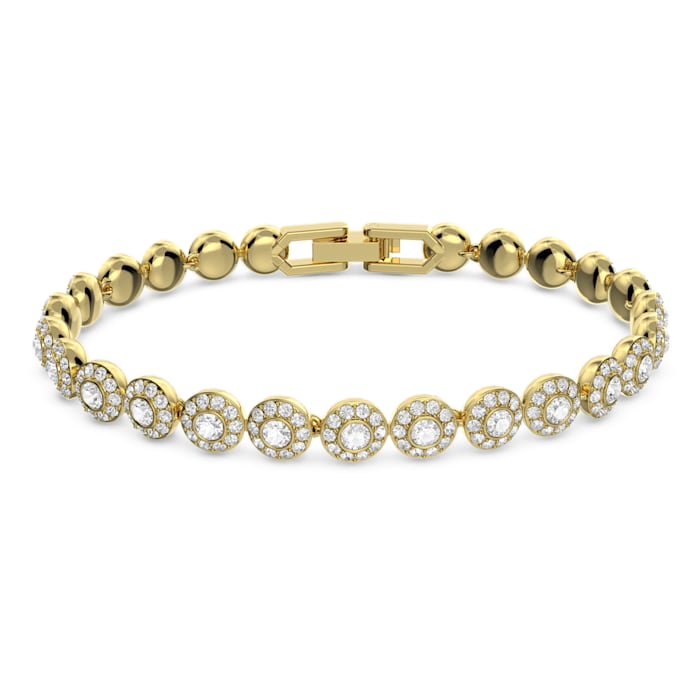 Swarovski Gold Una Angelic Tennis Bracelet