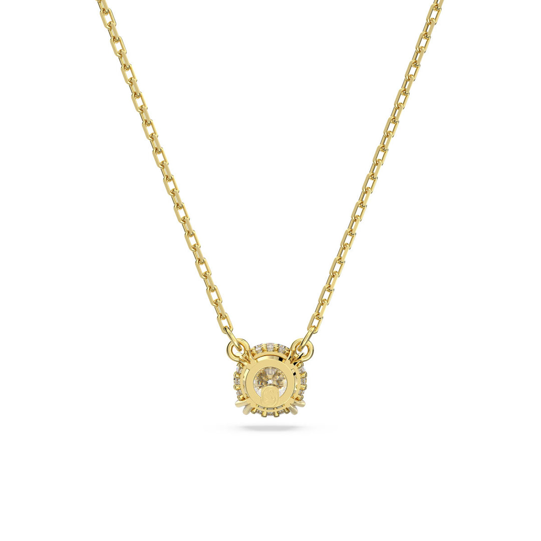 Swarovski Gold Stilla Round Cut Pendant Necklace