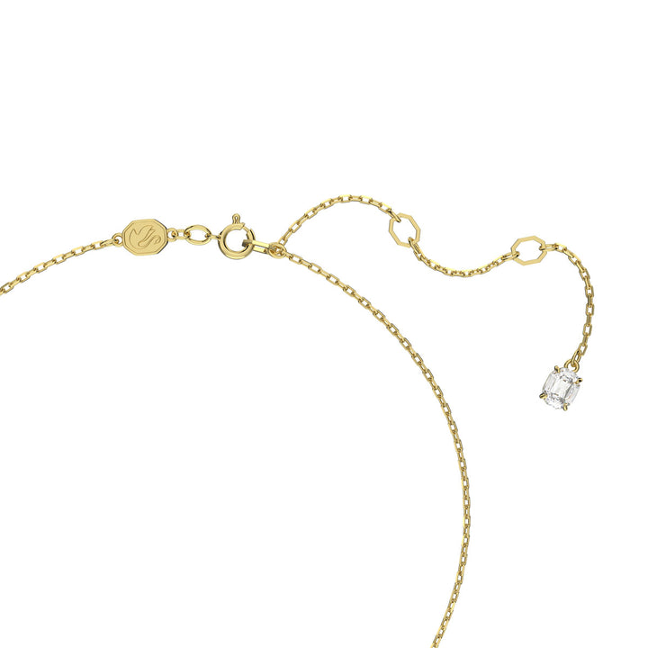 Swarovski Gold Stilla Round Cut Pendant Necklace