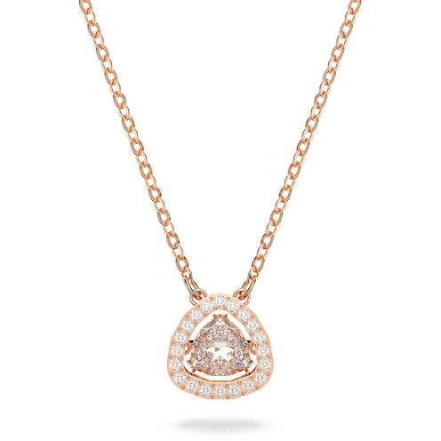 Swarovski Rose Gold Millenia Trilliant Cut Crystal Necklace