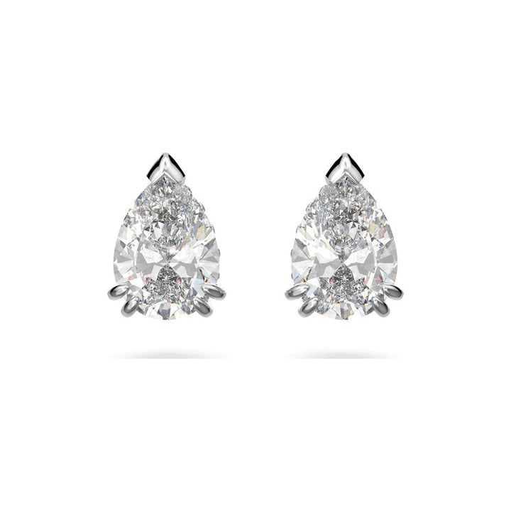 Swarovski Silver Stilla Pear Cut Stud Earrings