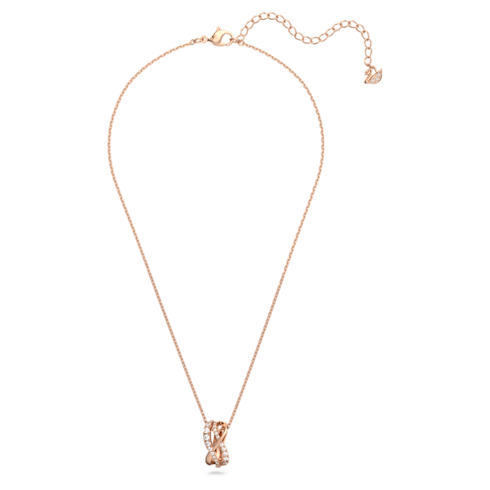 Swarovski Rose-Gold Hyperbola Twist Necklace