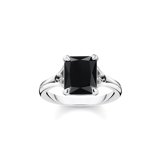 Thomas Sabo Silver Ring with a Black Onyx Stone