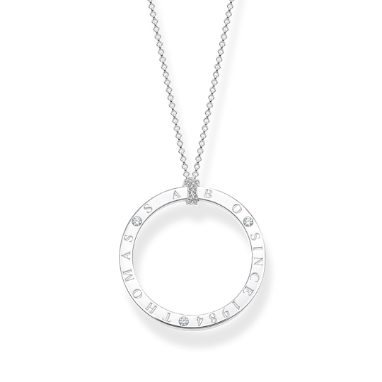 Thomas Sabo Silver CZ Circle Necklace