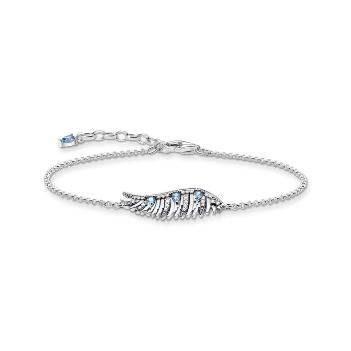 Thomas Sabo Silver Phoenix Blue CZ Wing Bracelet