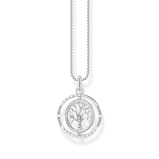 Thomas Sabo Silver Tree of Love Spinning Pendant Necklace