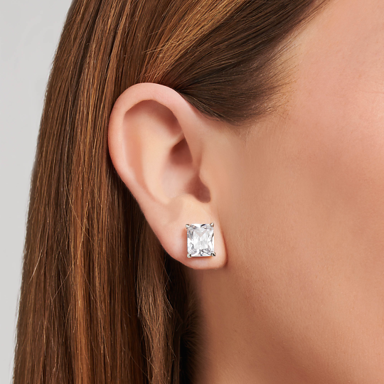 Thomas Sabo Silver and Clear CZ Stud Earrings