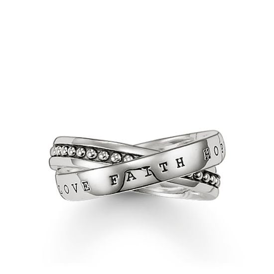 Thomas Sabo Mens Faith Love Hope Ring