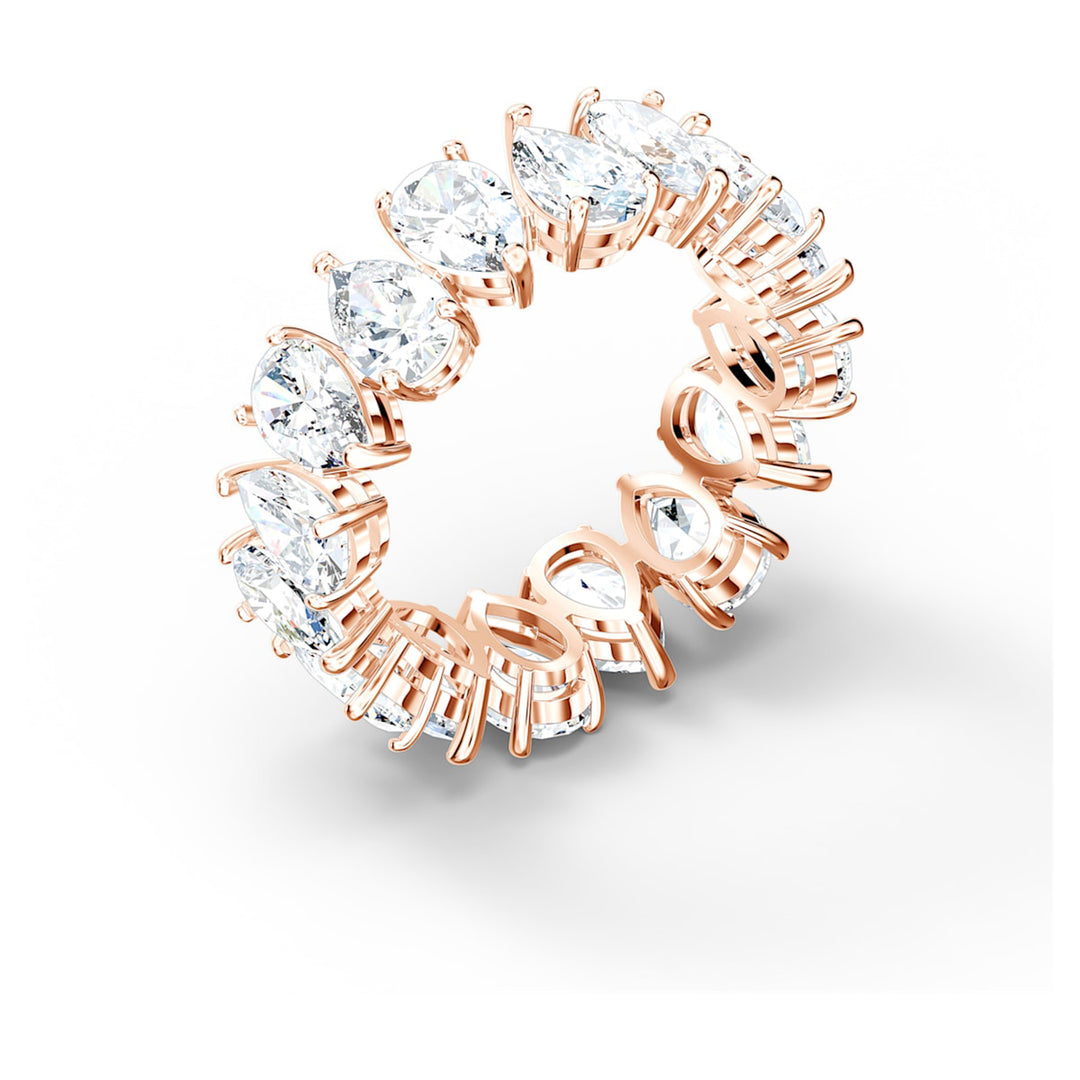 Swarovski Rose Gold Matrix Vittore Pear Cut Ring