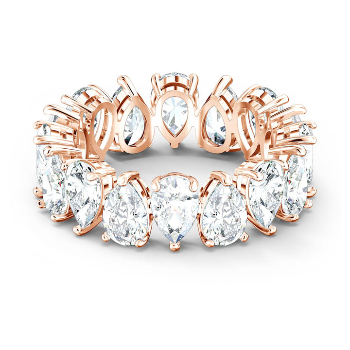 Swarovski Rose Gold Matrix Vittore Pear Cut Ring