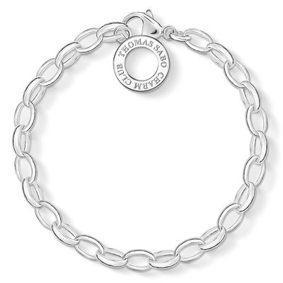 Thomas Sabo Silver Charm Bracelet, 0.6cm
