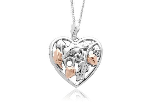 Clogau Gold Royal Oak Heart Locket Necklace